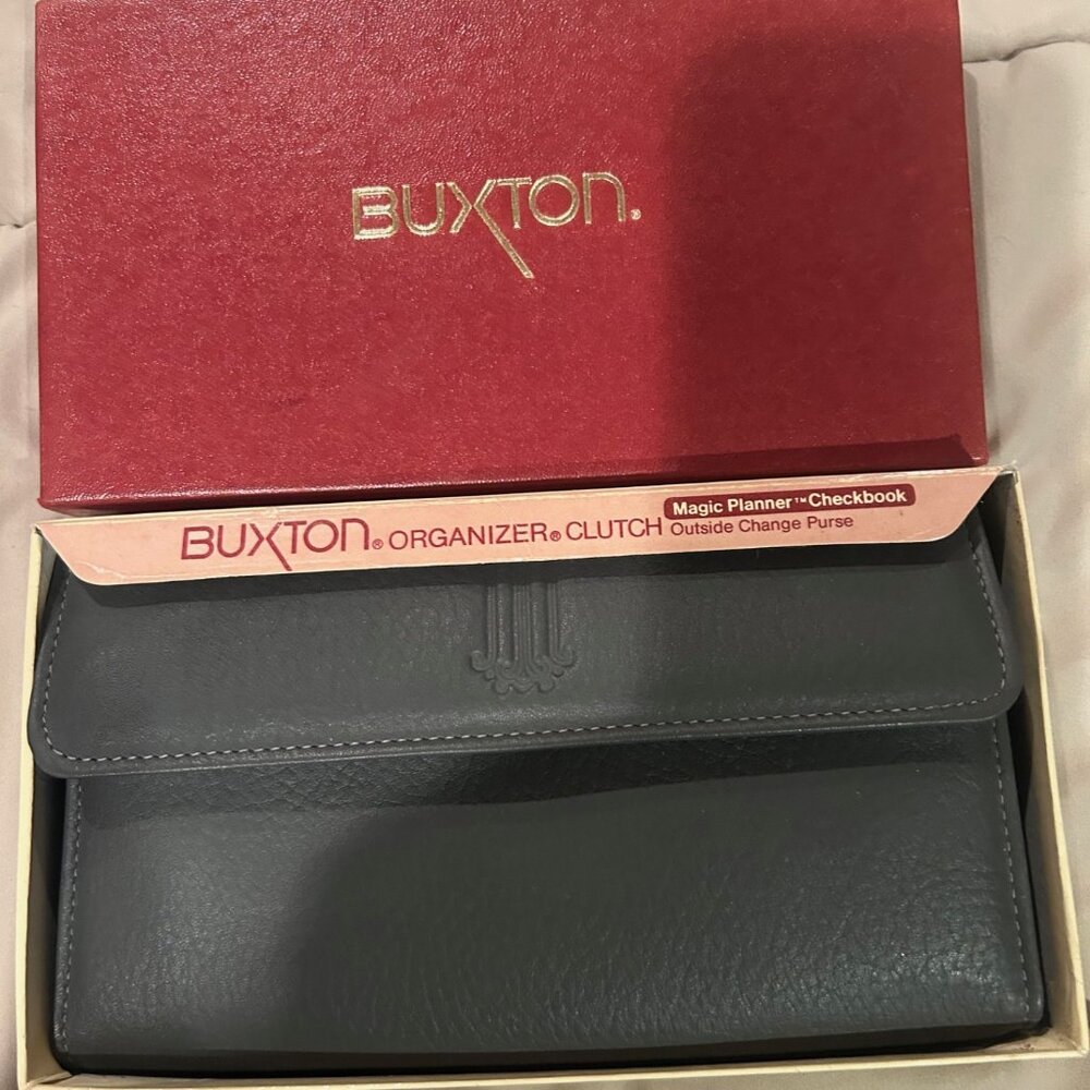 BUXTON Organizer Clutch Magic Planner- Checkbook VINTAGE, NEW, includes box